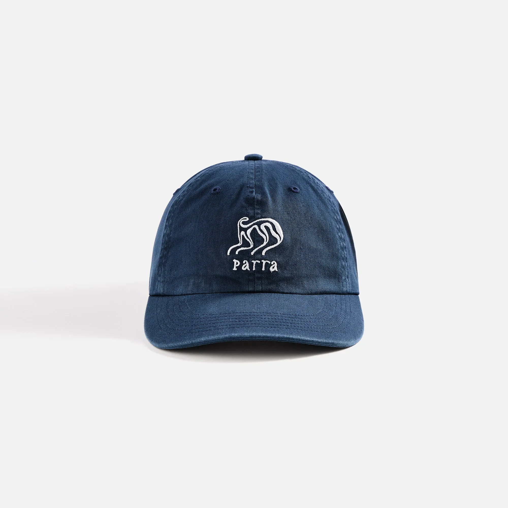by Parra Alien Head 6 Panel Hat - Midnight Blue sold by Kith