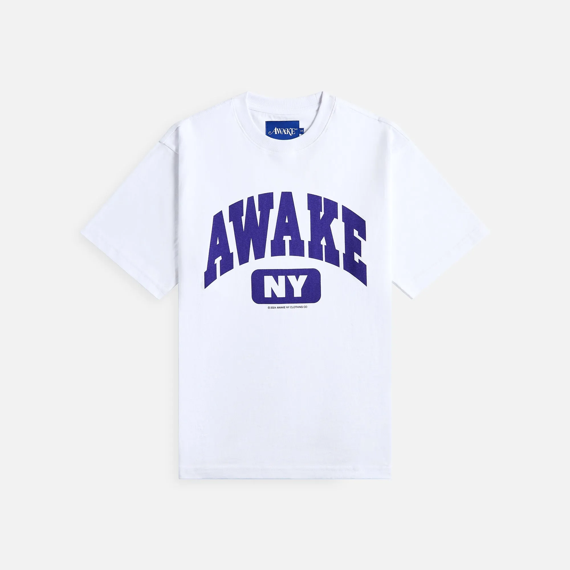 Awake NY Varsity Tee - White sold by Kith