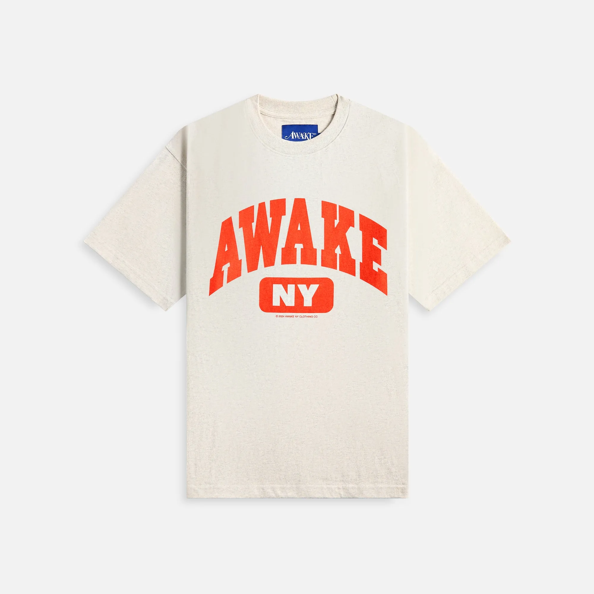 Awake NY Varsity Tee - Charcoal Heather sold by Kith