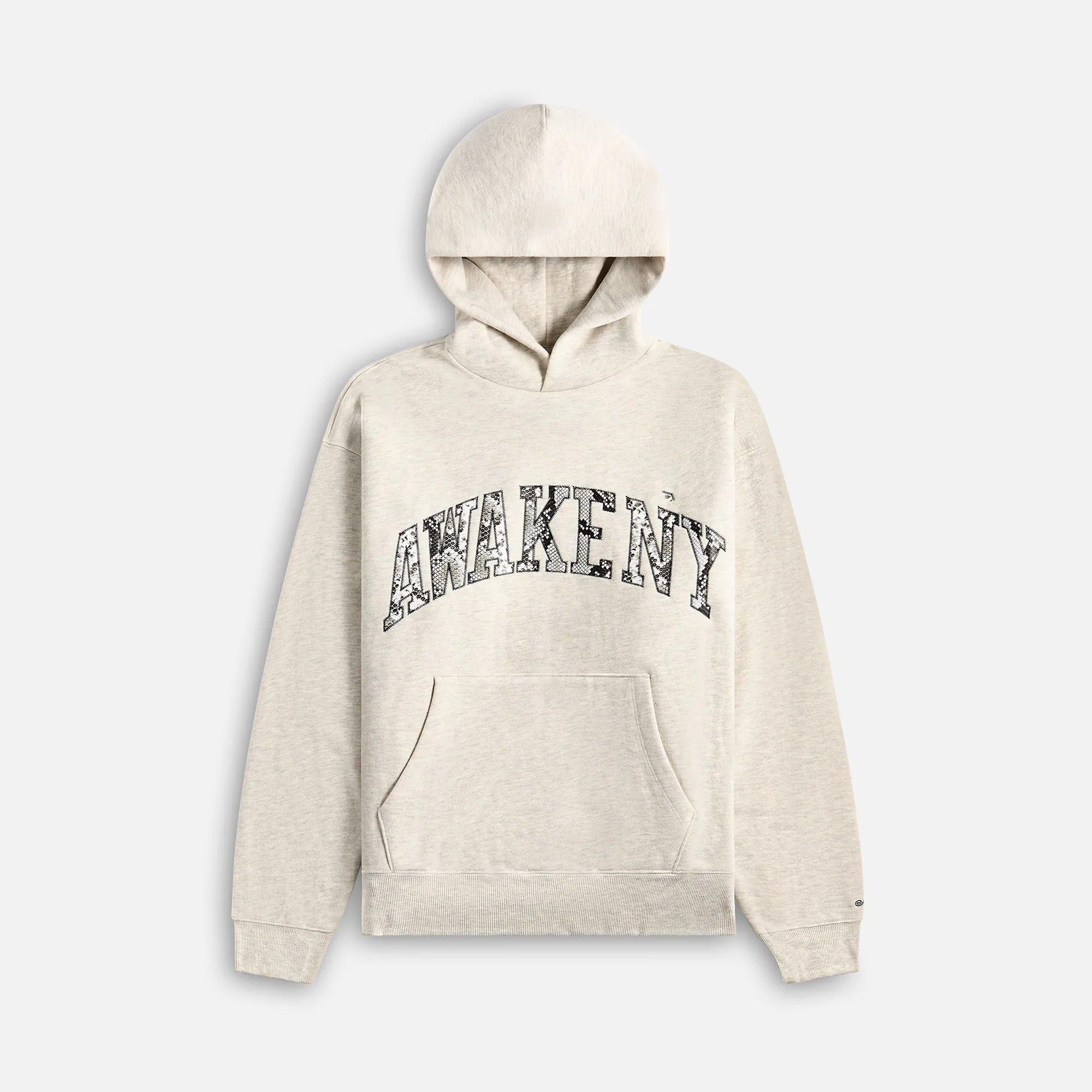 Awake NY Snake Skin Applique Hoodie - Heather Grey sold by Kith