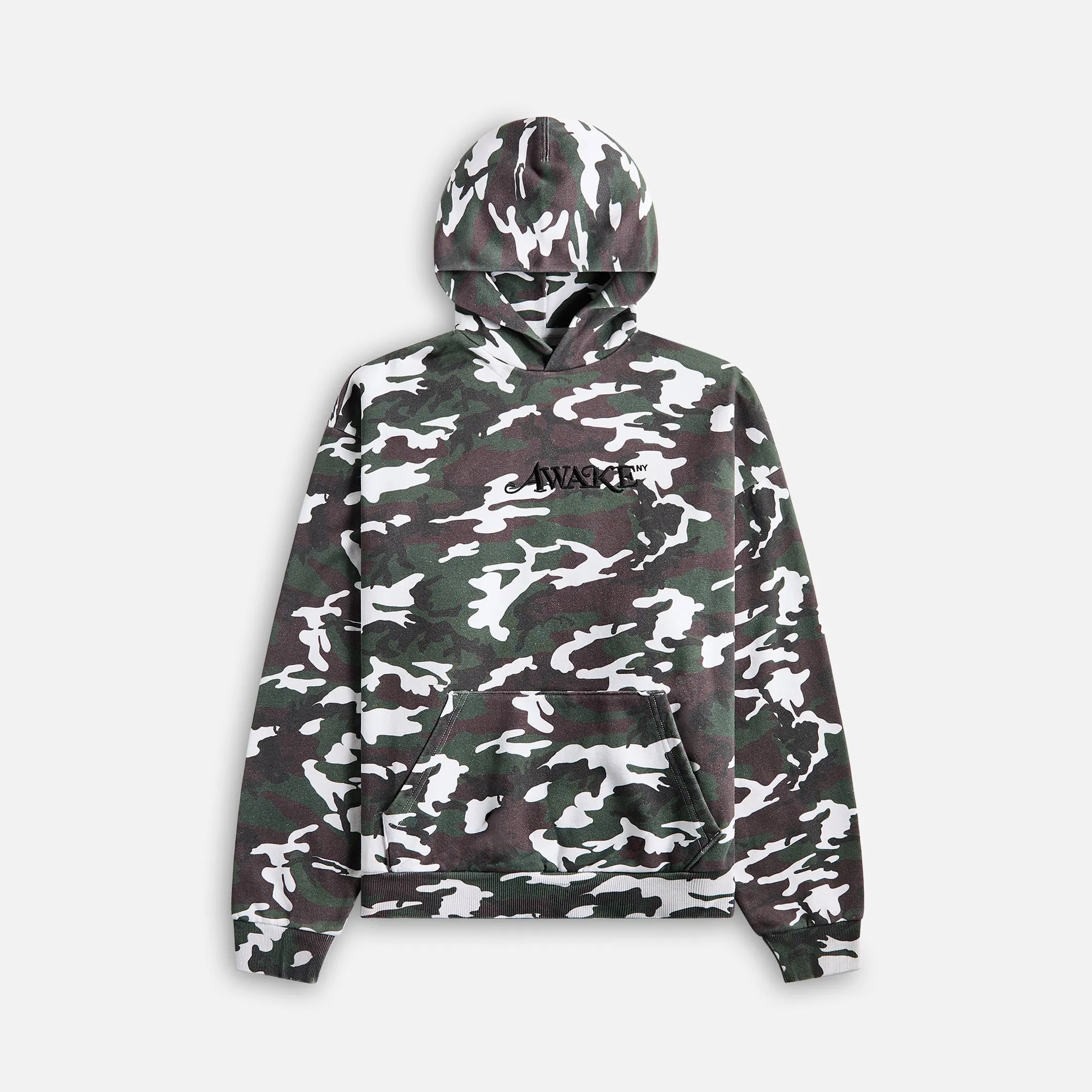 Awake NY Camo Hoodie - Green Camo sold by Kith
