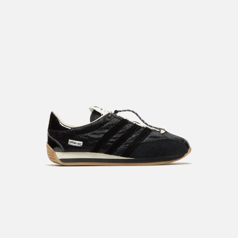 adidas x SFTM Country OG - Black / Core Black / Cream White sold by Kith