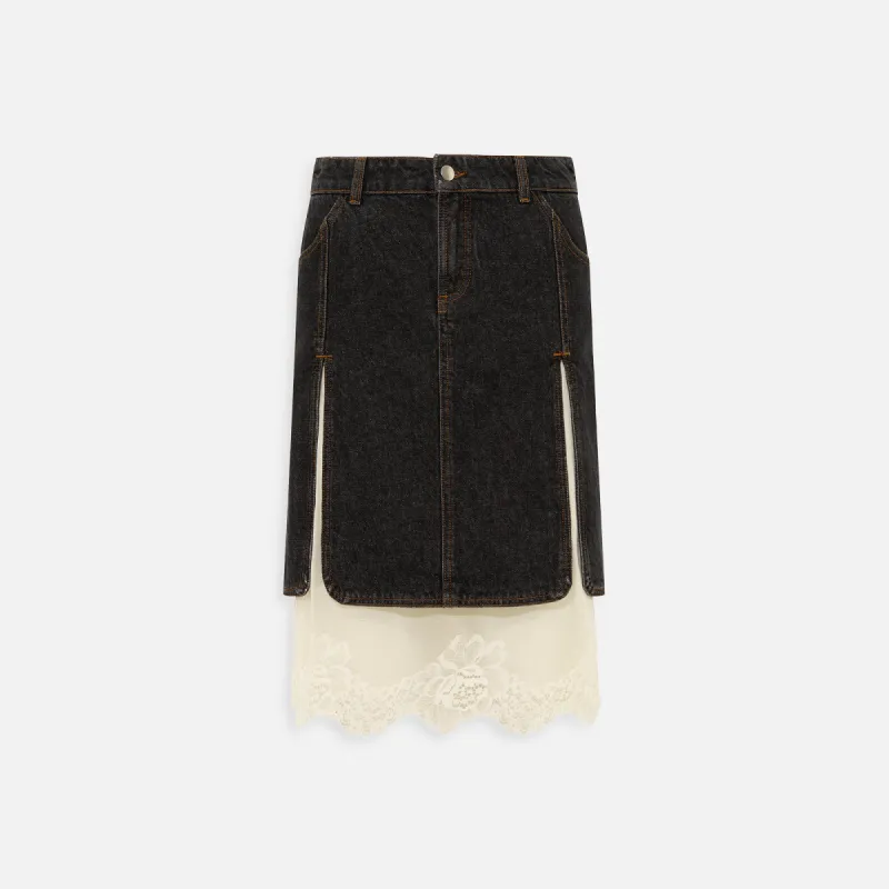 Siedres Lainz Skirt - Black sold by Kith