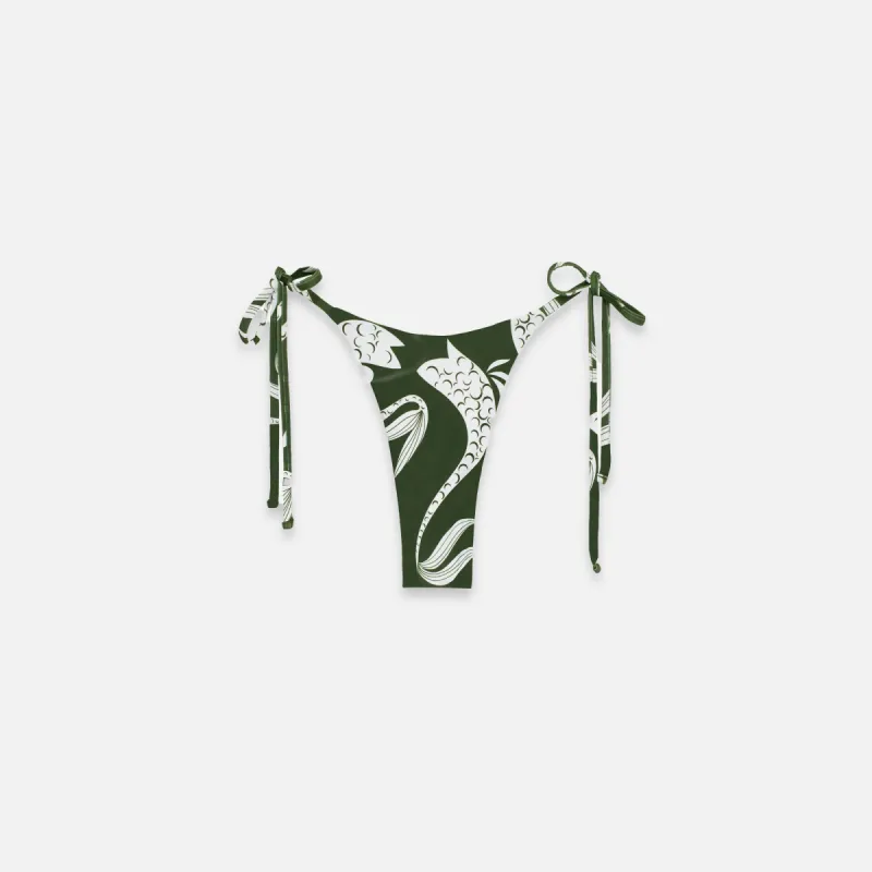 Mikoh Skye Bottom - Green Paisley sold by Kith