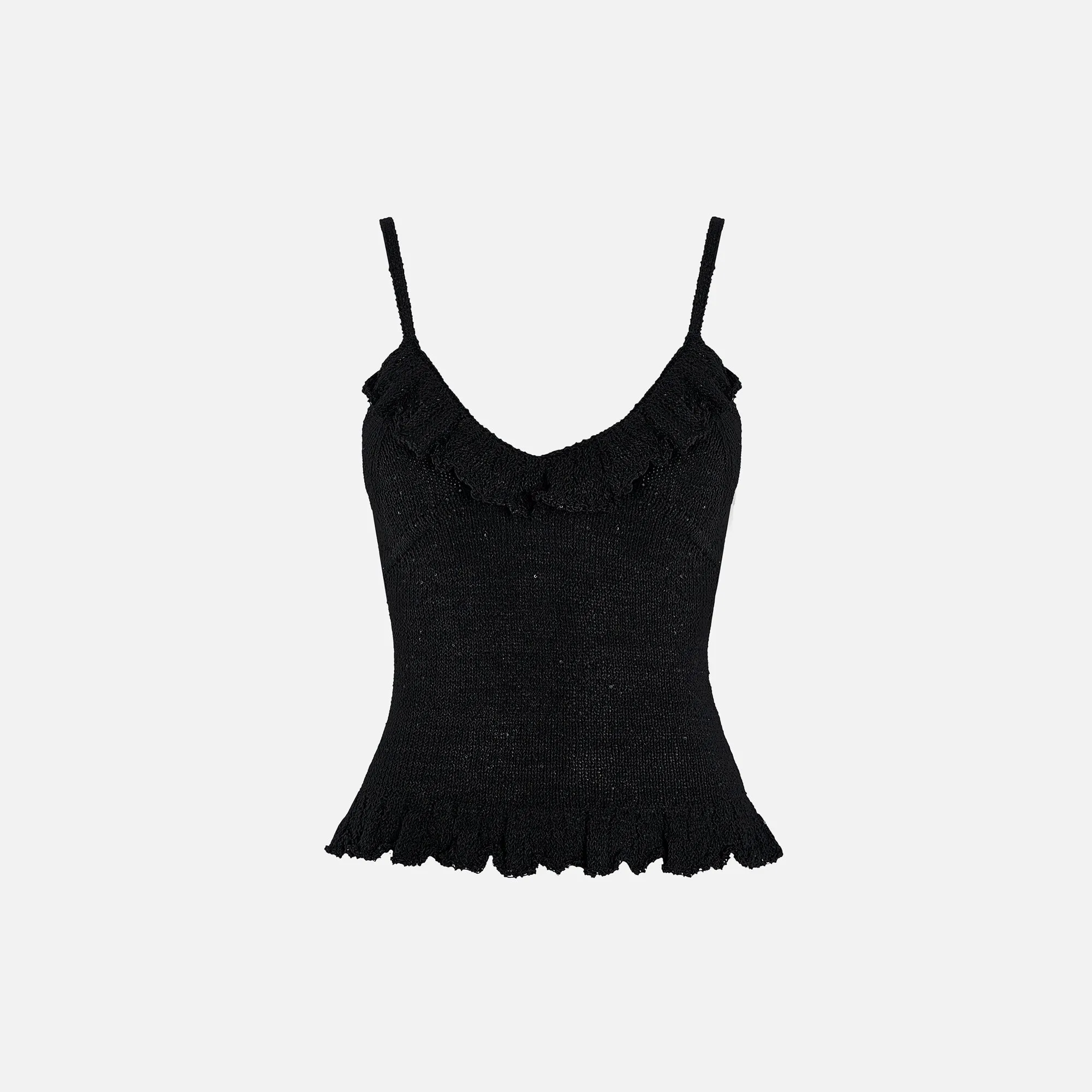 Asta Resort Michaele Camisole - Black Sequin sold by Kith