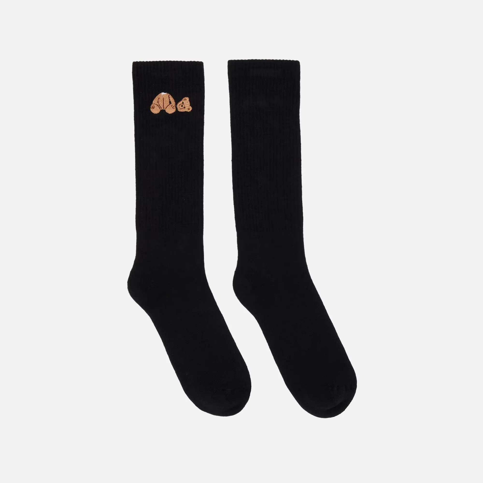 Palm Angels Bear Shiny Socks - Black sold by Kith