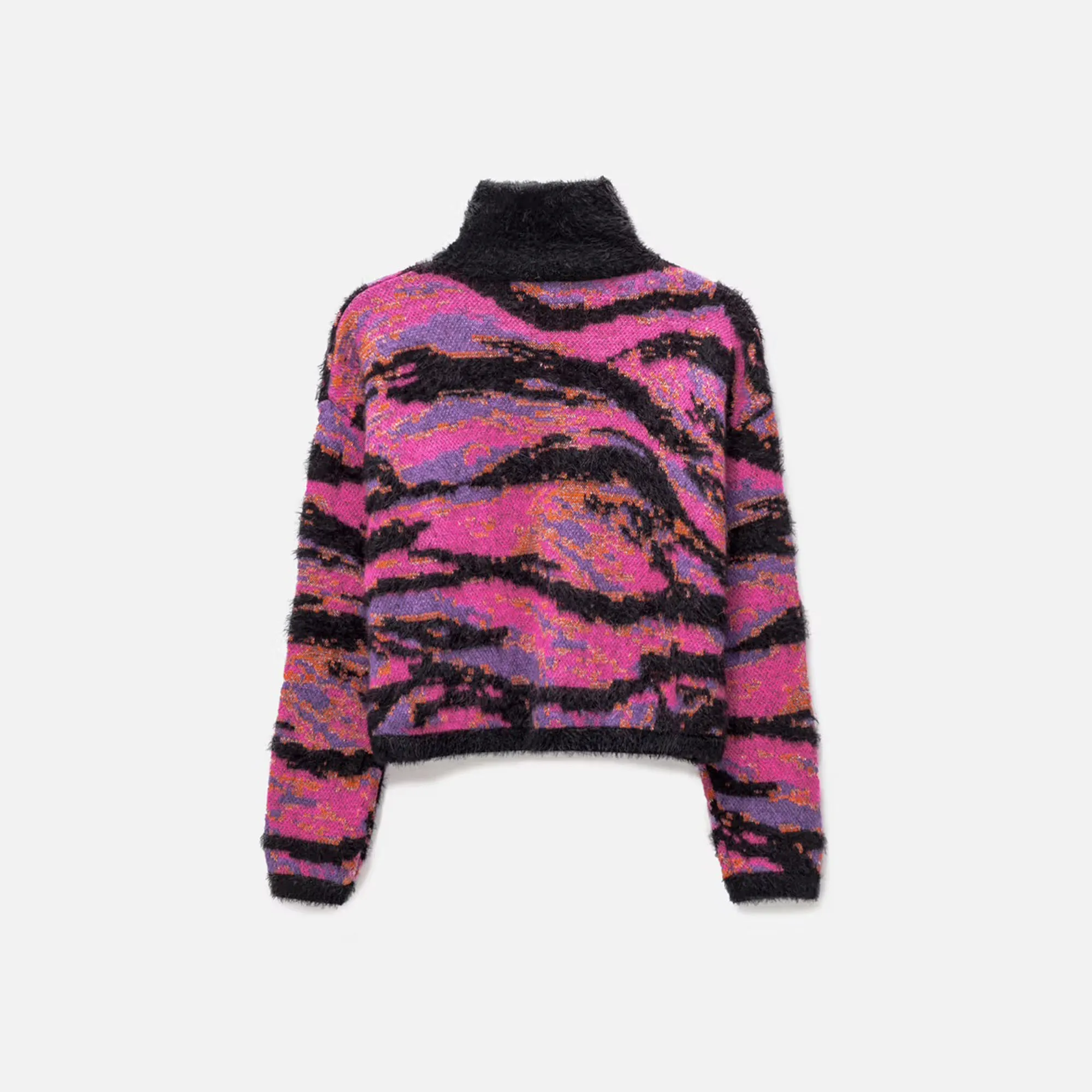 ERL Unisex Jacquard Tiger Sweater Knit - Pink Rave Camo sold by Kith product image thumbnail 2