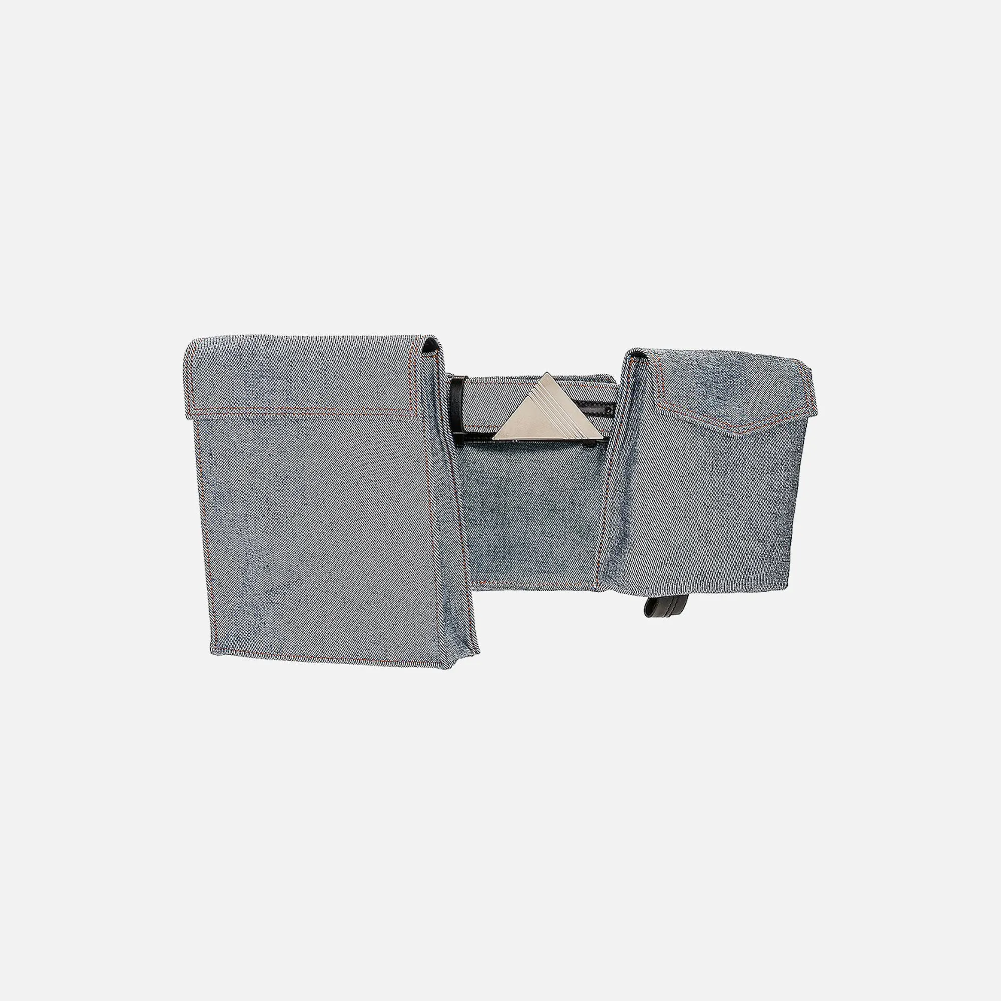 The Attico Cintura Denim Belt - Sky Blue sold by Kith