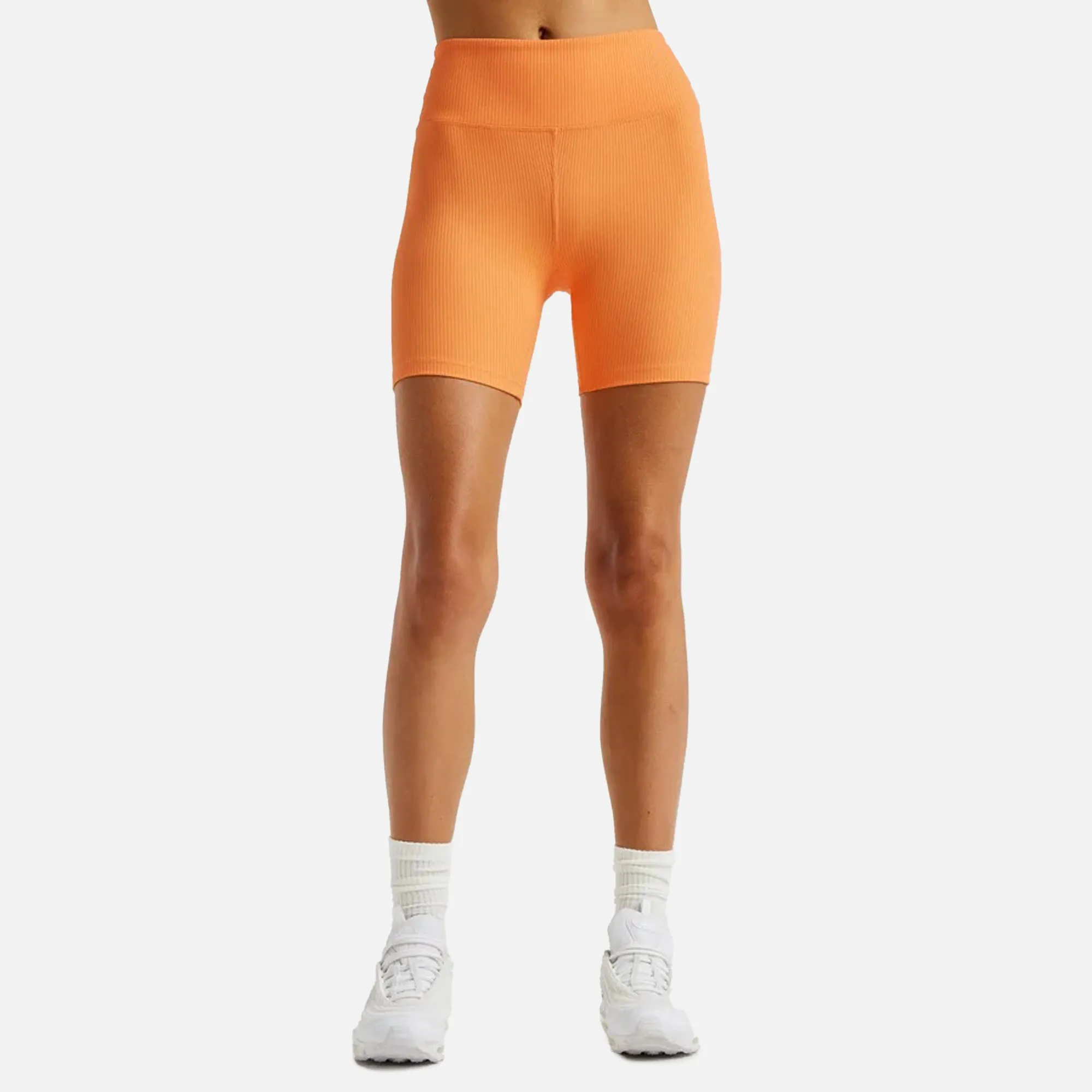 Year of Ours Ribbed High Biker Short - Apricot Crush sold by Kith
