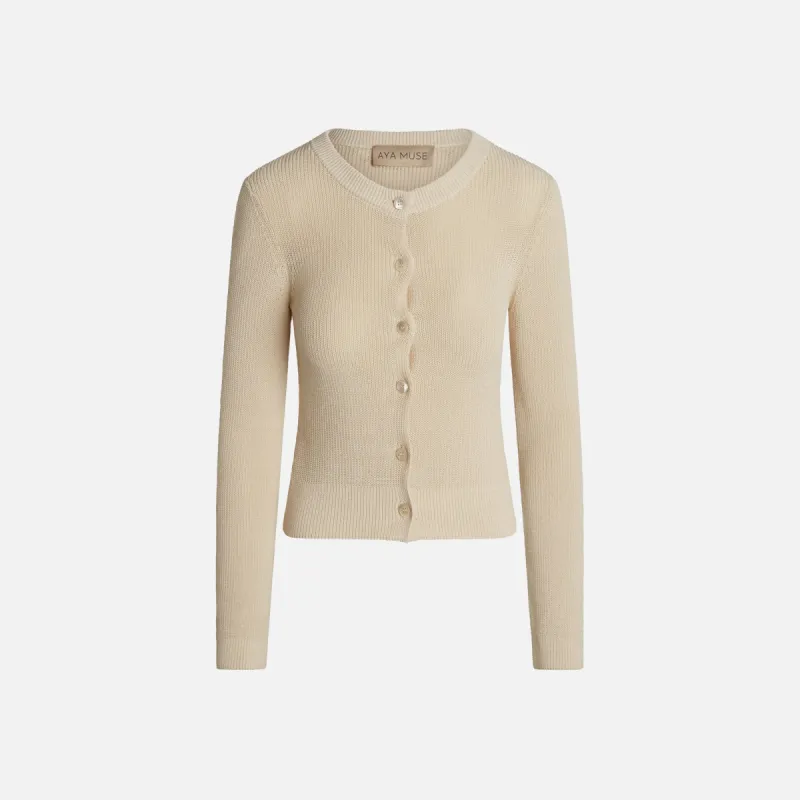 Aya Muse Lysi Cardigan - Biscuit sold by Kith