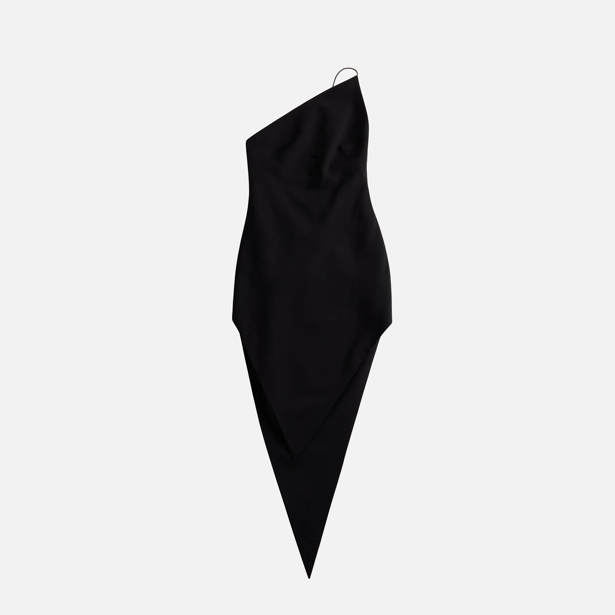 Alexander Wang Asymmetric Strapless Pointed Hem Dress - Black sold by Kith