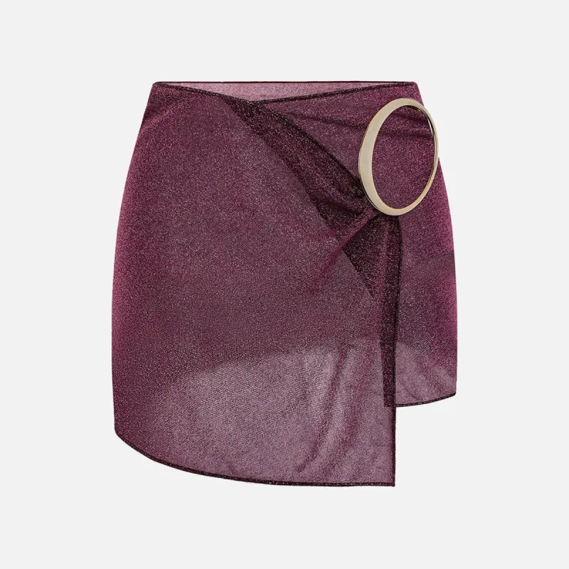 Oseree Lumiere Maxi O Mini Skirt - Purple sold by Kith