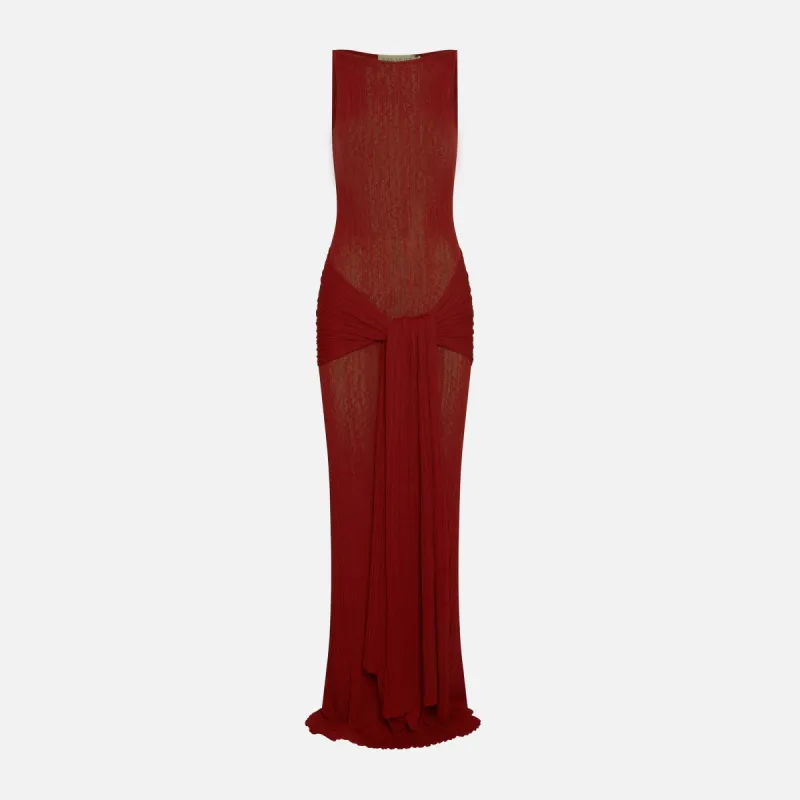 Aya Muse Sponde Dress - Red sold by Kith