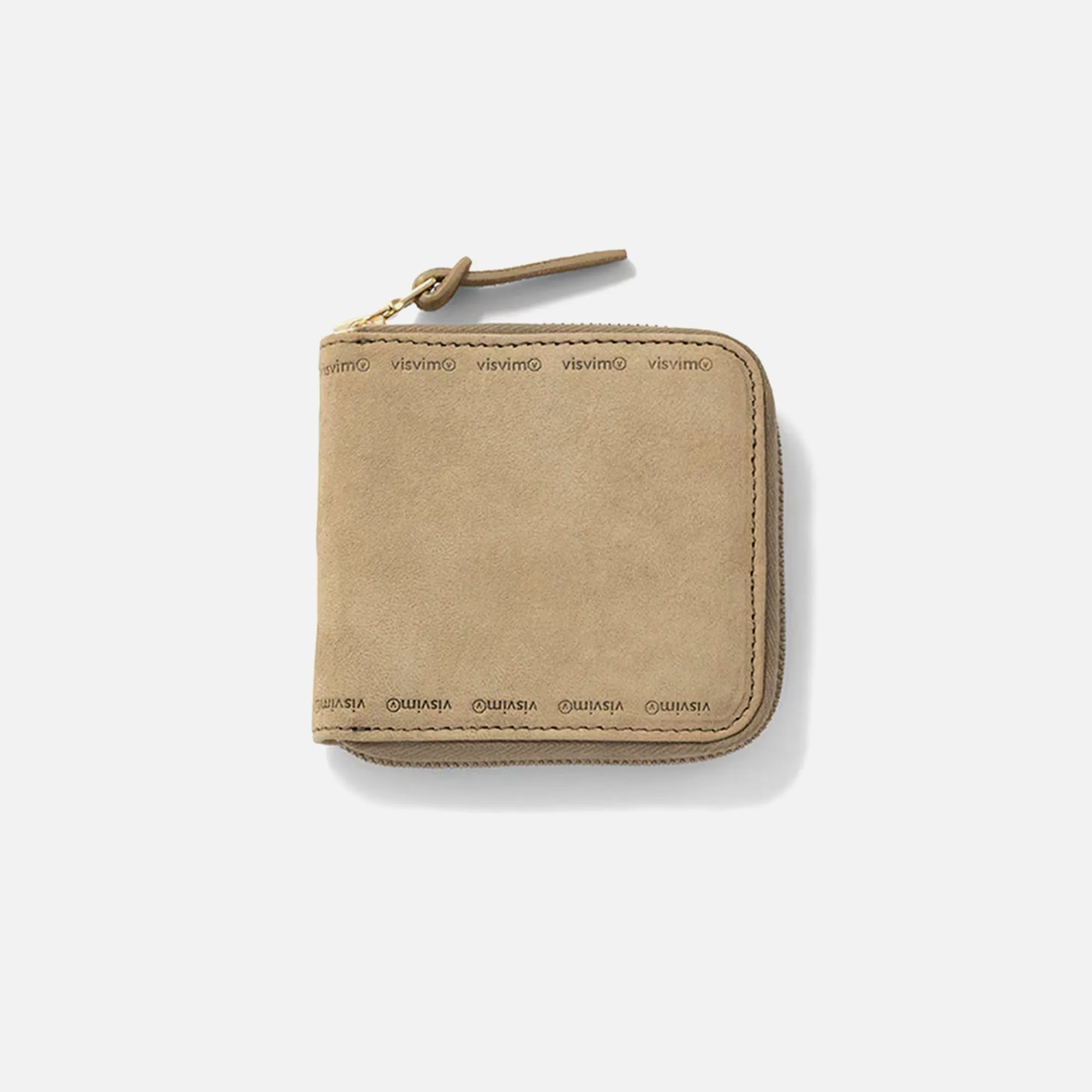 Visvim Suede Bi-Fold Wallet - Khaki sold by Kith