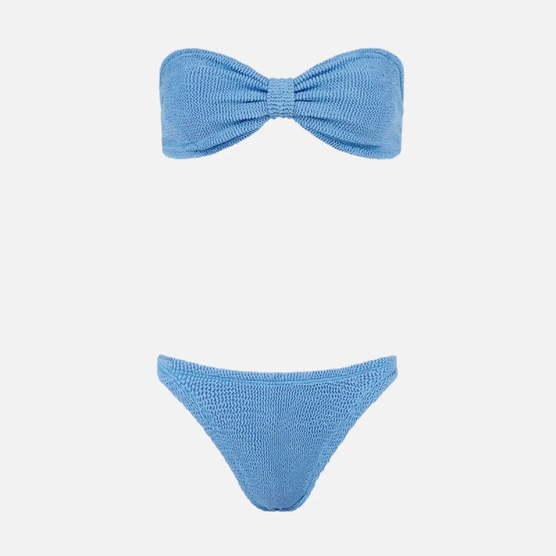Hunza G Jean Bikini - Cornflower sold by Kith