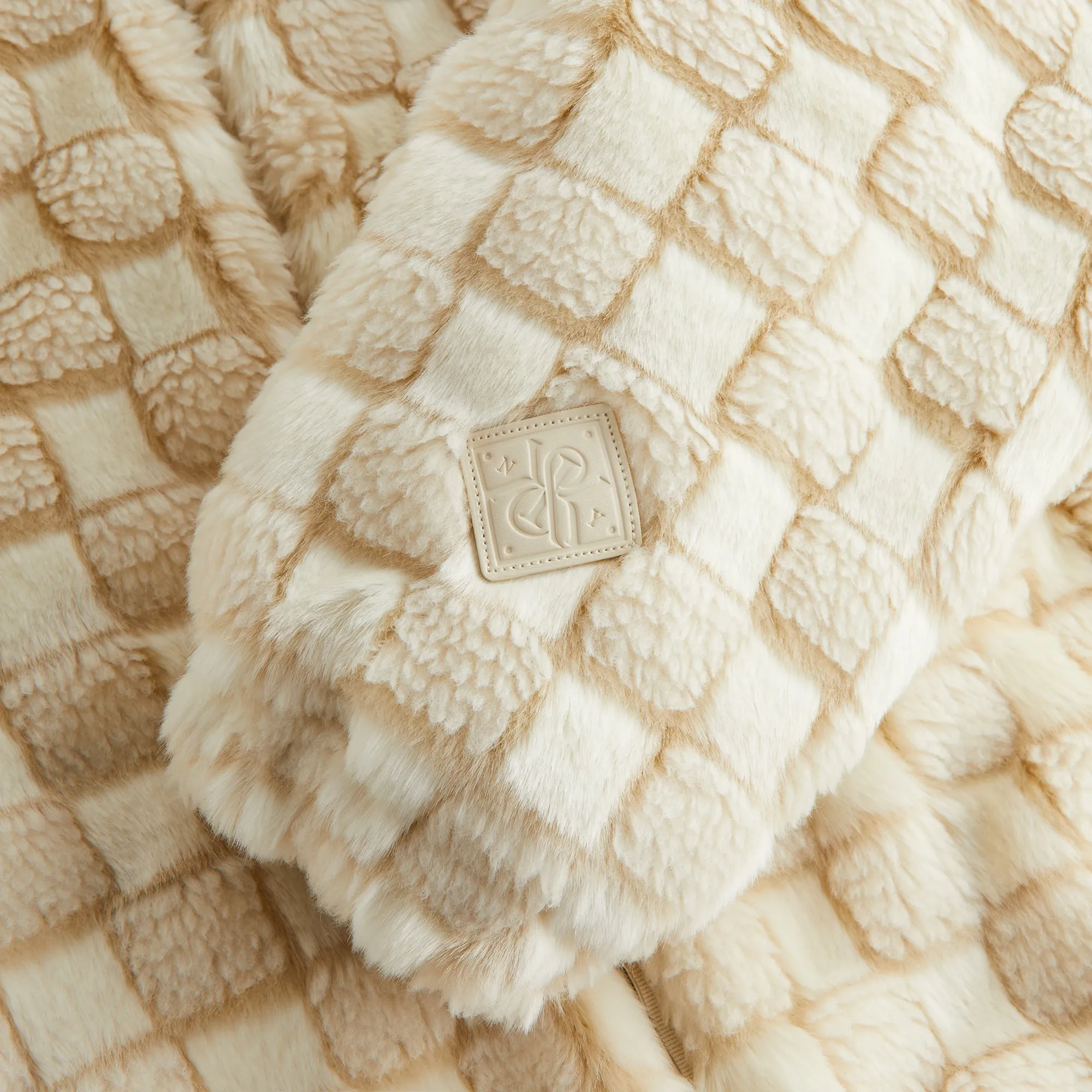 Kith Women Toshi Checked Teddy Bomber - Veil sold by Kith product image thumbnail 5