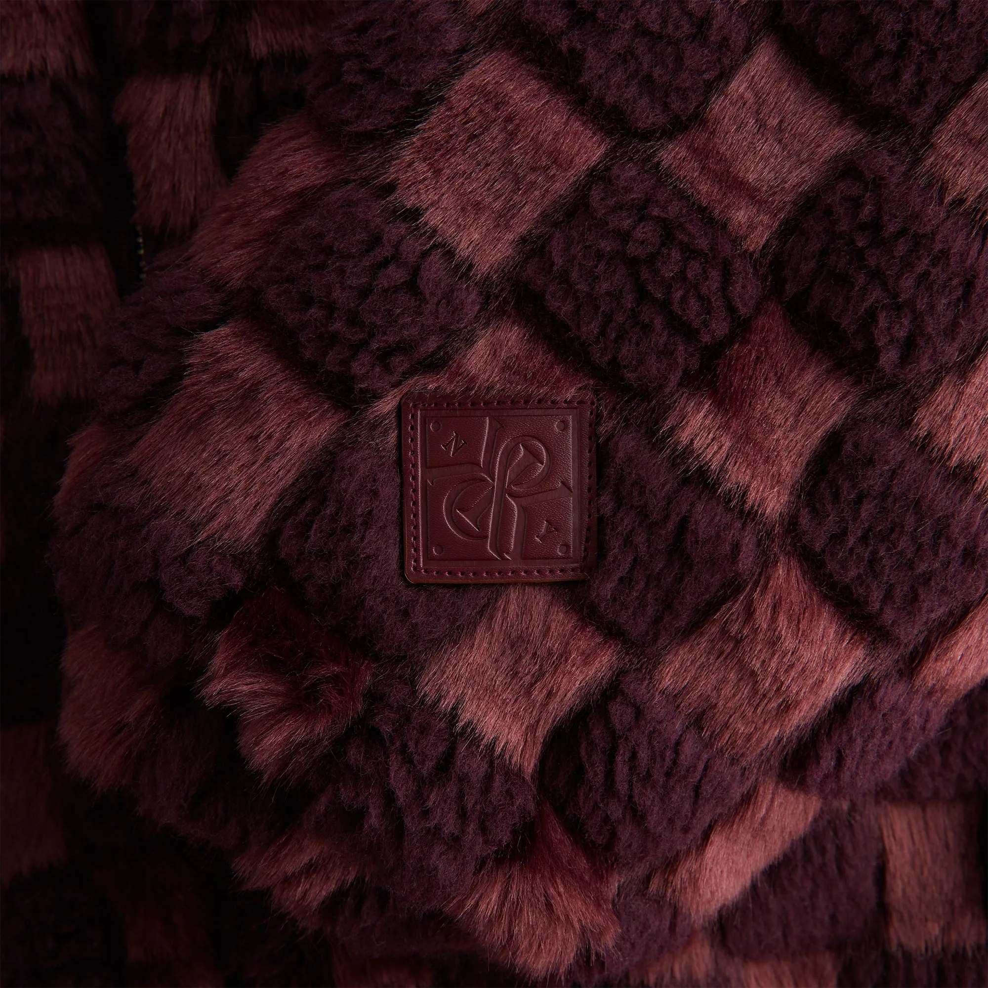 Kith Women Toshi Checked Teddy Bomber - Magma sold by Kith product image thumbnail 5