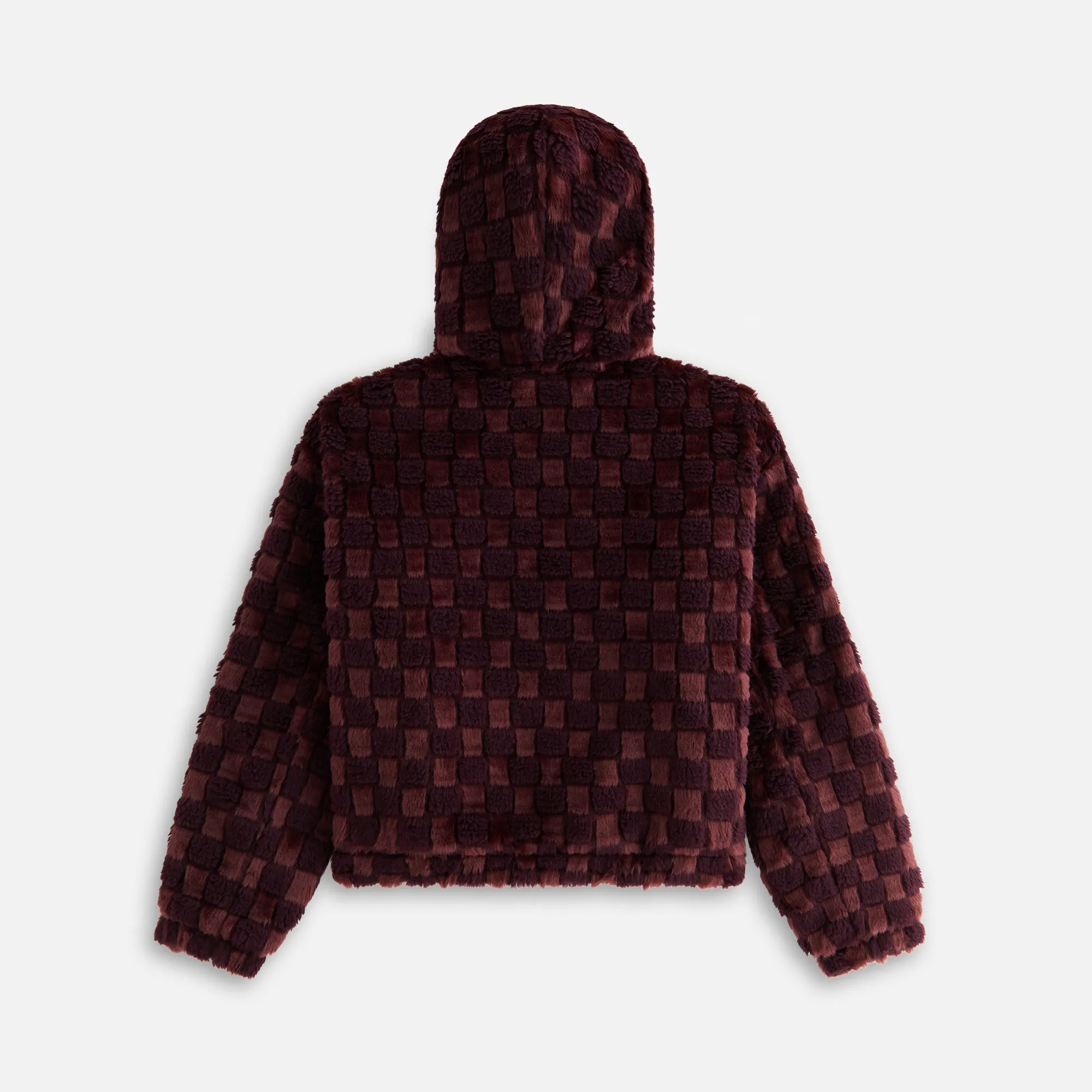 Kith Women Toshi Checked Teddy Bomber - Magma sold by Kith product image thumbnail 3