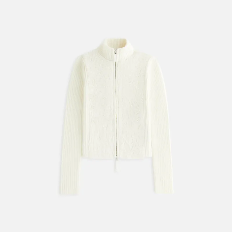 Kith Women Ina Cowlick Fur Track Zip - Sandrift sold by Kith