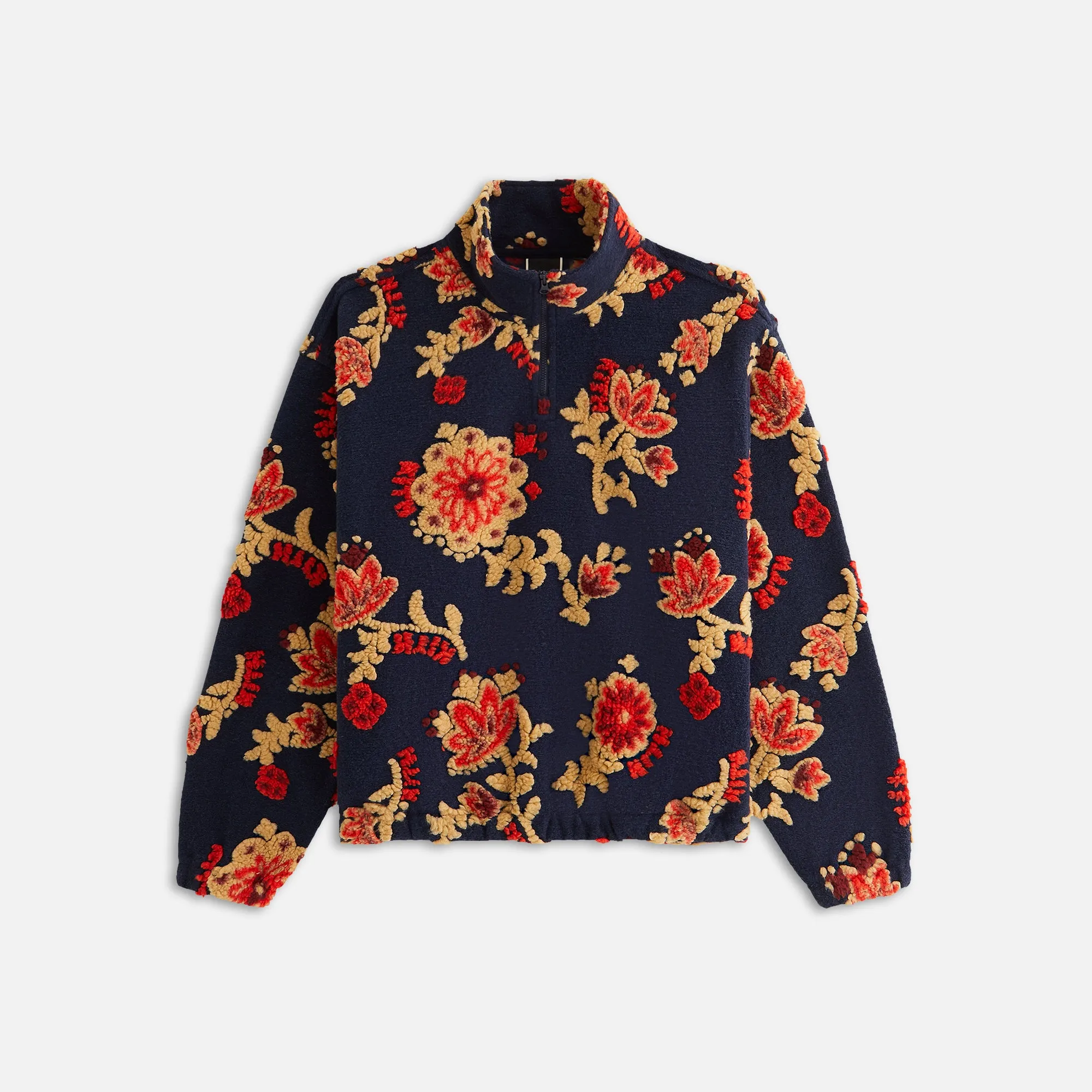 Kith Women Hunter III Paisley Sherpa 1/4 Zip - Nocturnal sold by Kith