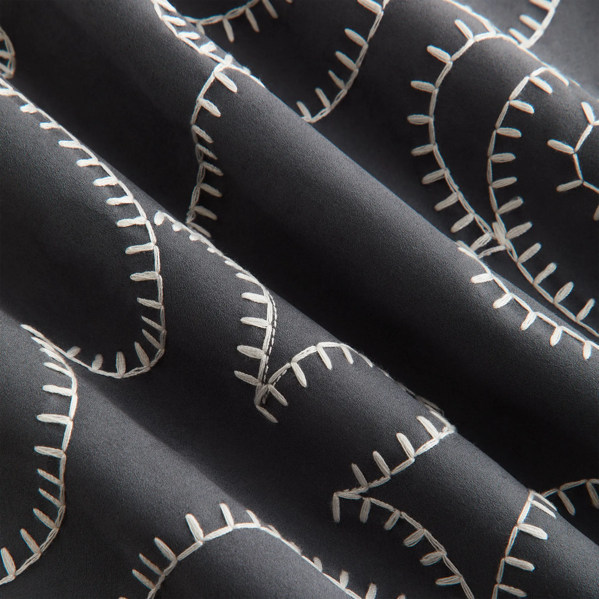 Kith Women Ashtyn Blanket Stitch Mini Skirt - Asteroid sold by Kith product image thumbnail 5