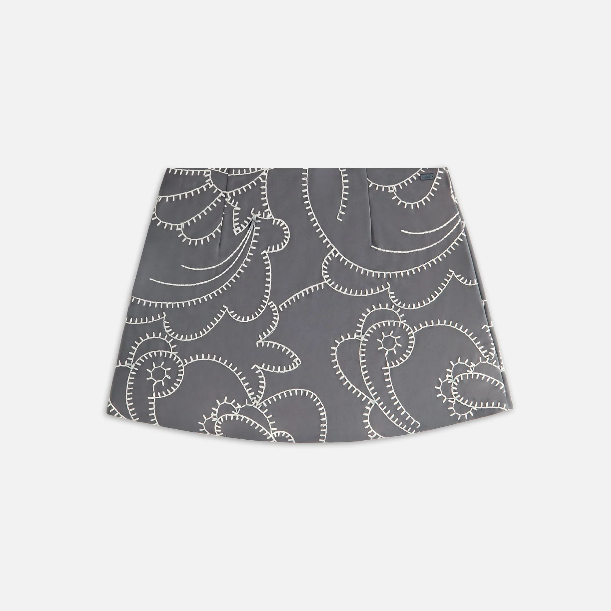 Kith Women Ashtyn Blanket Stitch Mini Skirt - Asteroid sold by Kith product image thumbnail 3