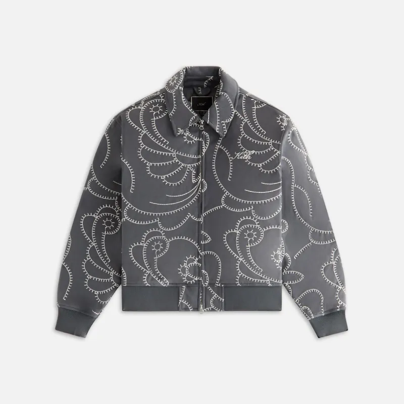 Kith Women Brisa II Blanket Stitch Bomber - Asteroid sold by Kith