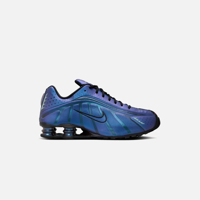 Nike Shox R4 - Black / Hot Punch sold by Kith