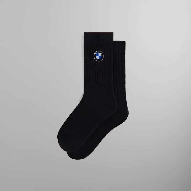 Kith for BMW Rondel Crew Socks - Black sold by Kith