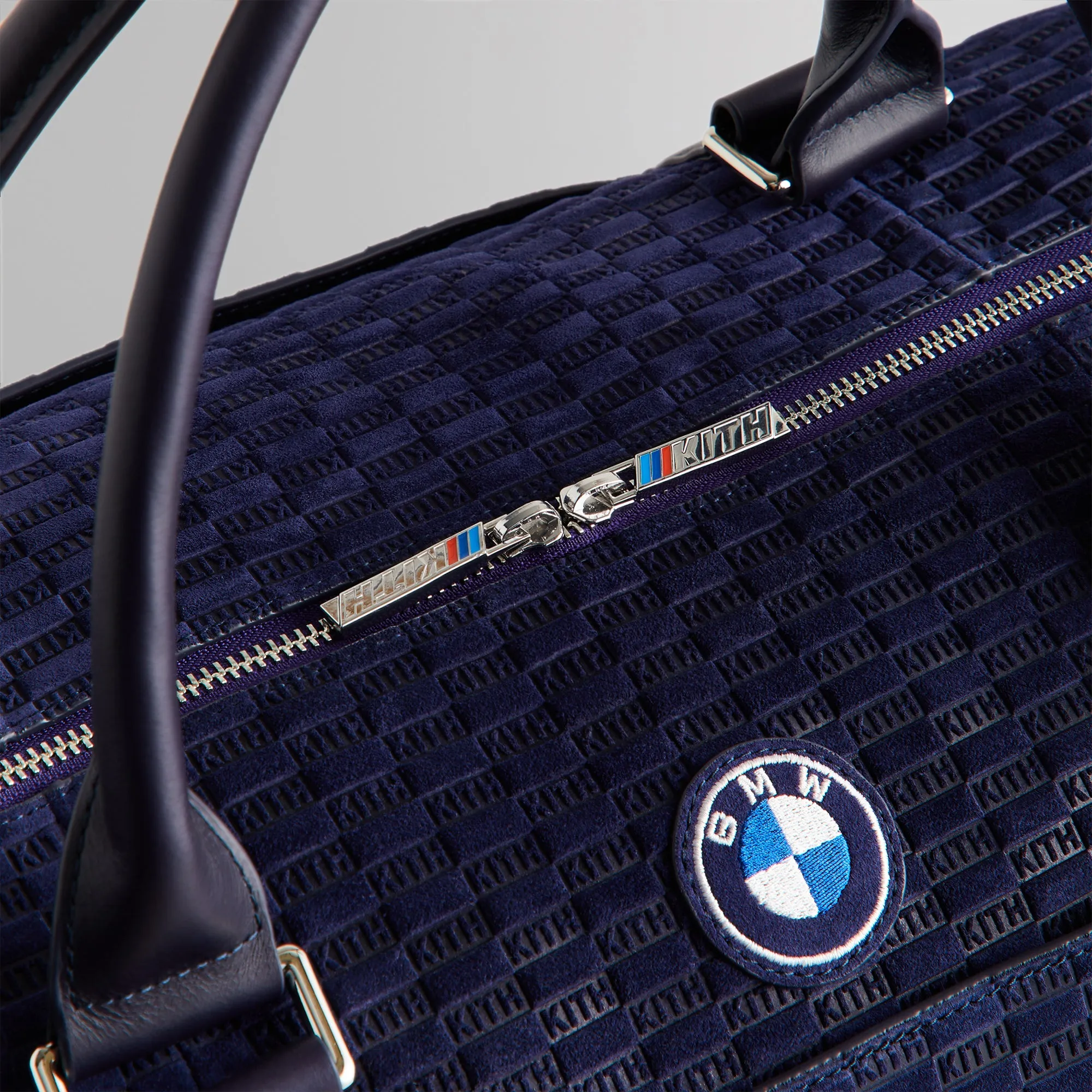 Kith for BMW Monogram Suede Duffle Bag - Techno Violet | Parallel