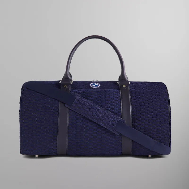 Kith for BMW Monogram Suede Duffle Bag - Techno Violet sold by Kith