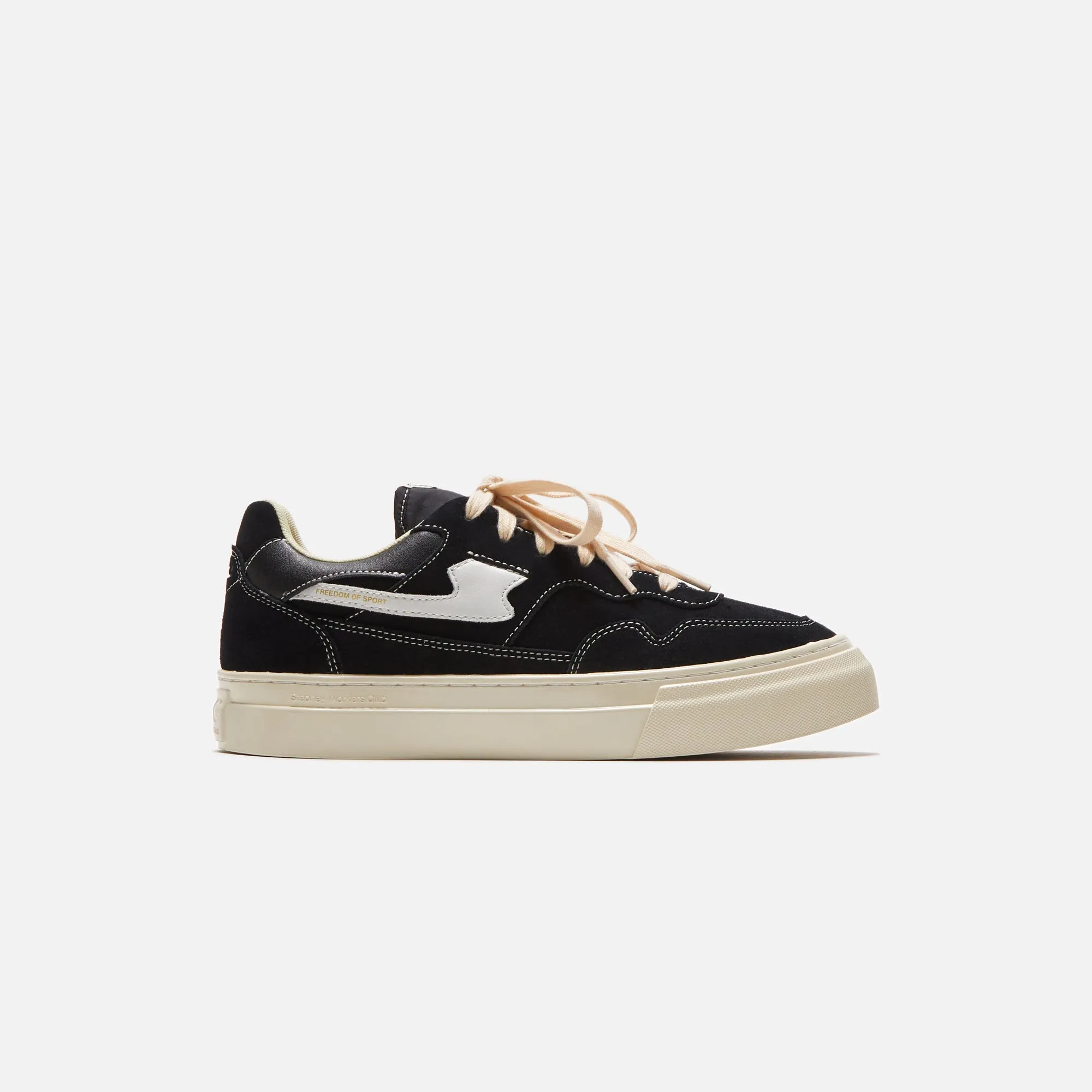 Stepney Workers Club Pearl S-Strike Suede - Black / White sold by Kith