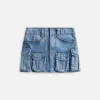 T by Alexander Wang Cargo Pocket Skirt - Vintage Light Indigo sold by Kith