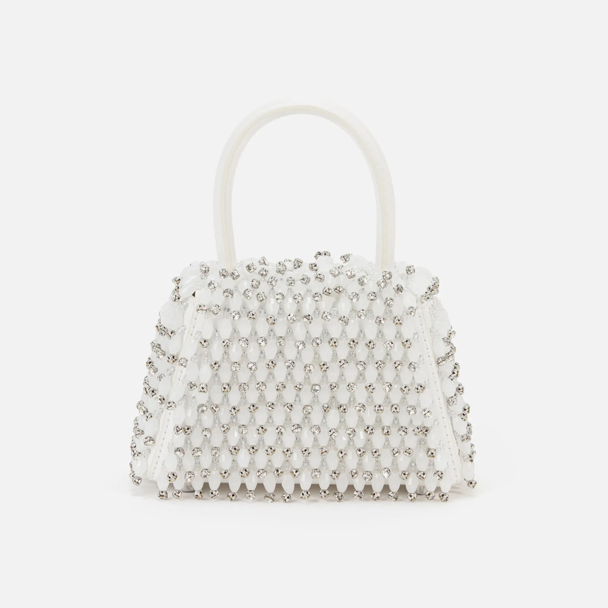 Self-Portrait Embellished Micro Bow Bag - White sold by Kith product image thumbnail 2