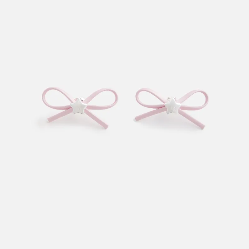 Sandy Liang Ume Earrings - Pink made by Sandy Liang
