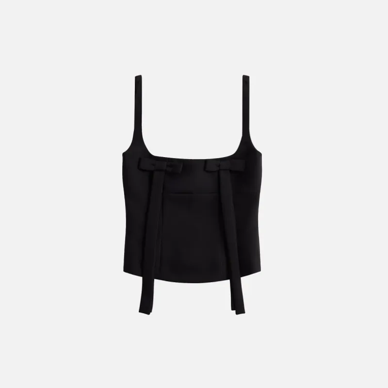Sandy Liang Teacup Tank - Black sold by Kith