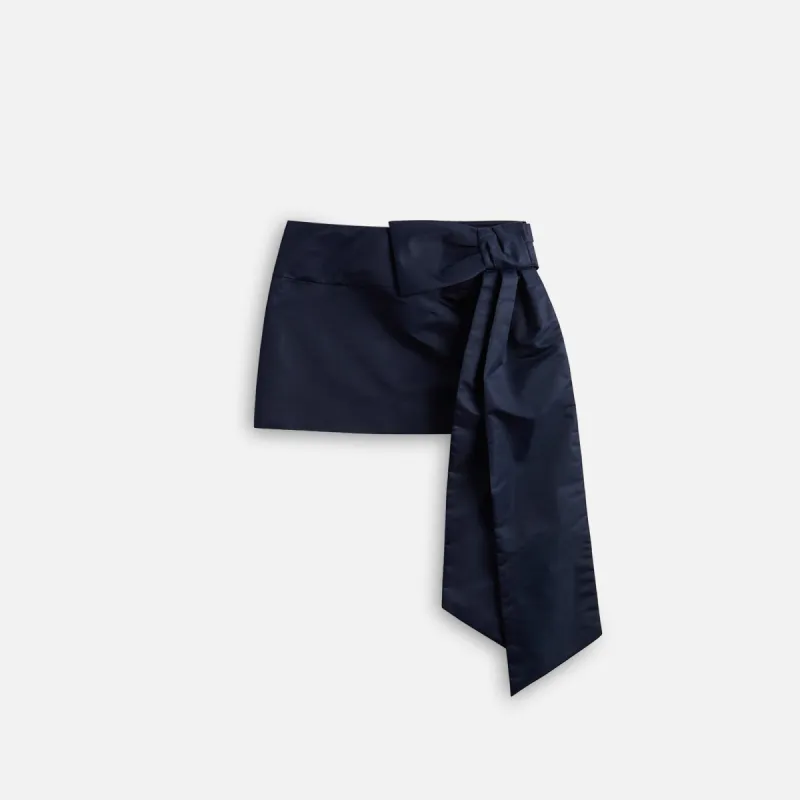 Sandy Liang Skar Skirt - Navy sold by Kith