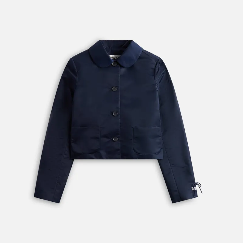 Sandy Liang Shelby Jacket - Navy sold by Kith