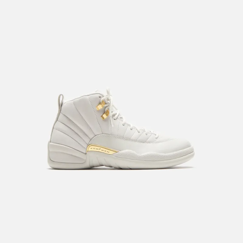 Jordan WMNS Air Jordan 12 - Phantom / Metallic Gold / White sold by Kith
