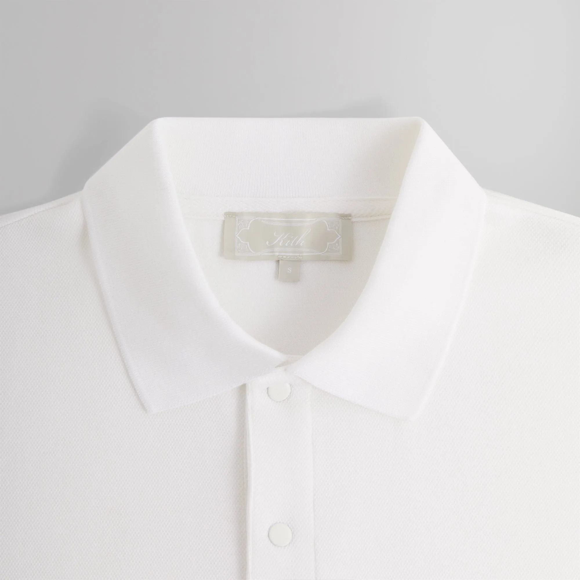 Kith Ethan Pique Polo - White sold by Kith product image thumbnail 3