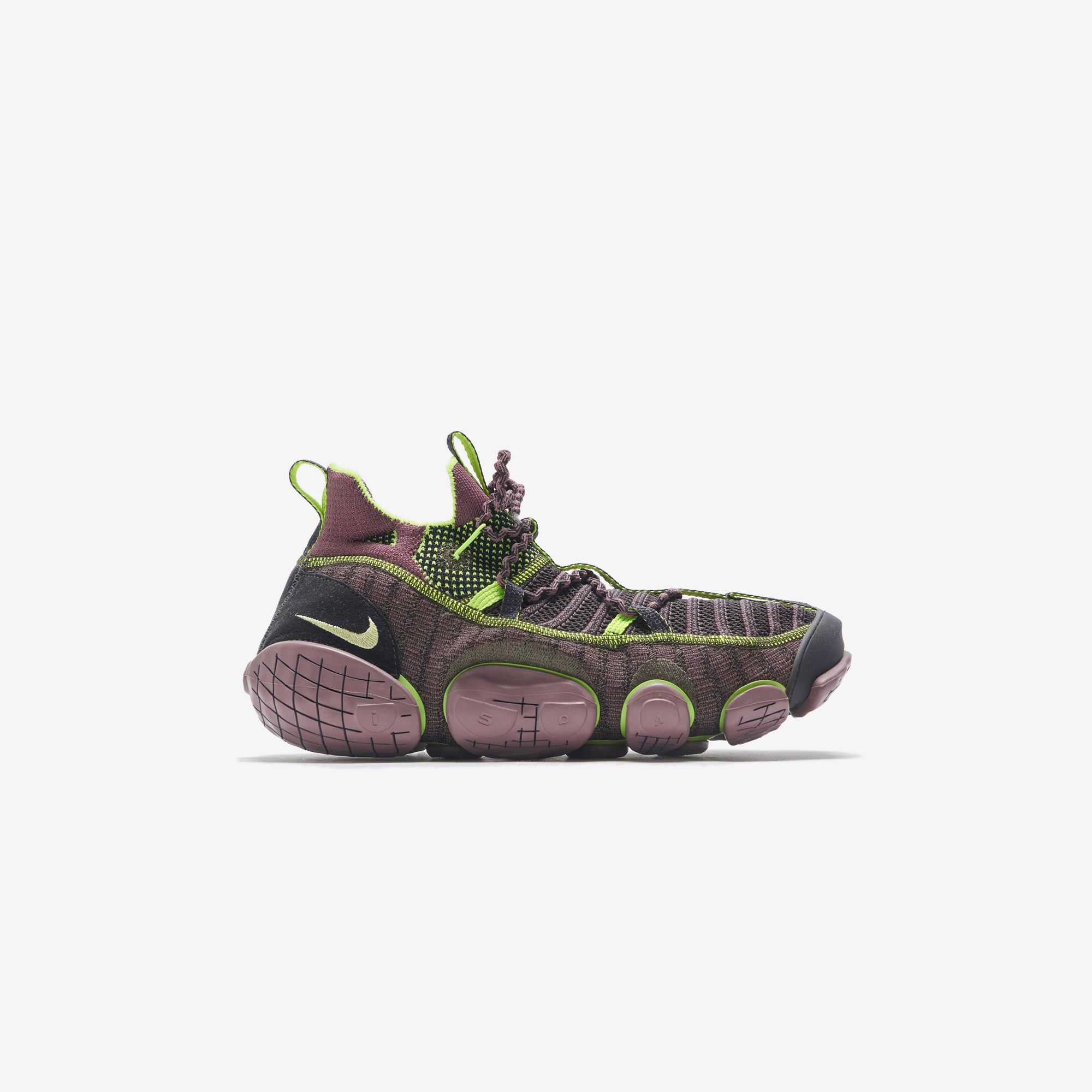 Nike ISPA Link - Off Noir / Limelight / Smokey Mauve sold by Kith