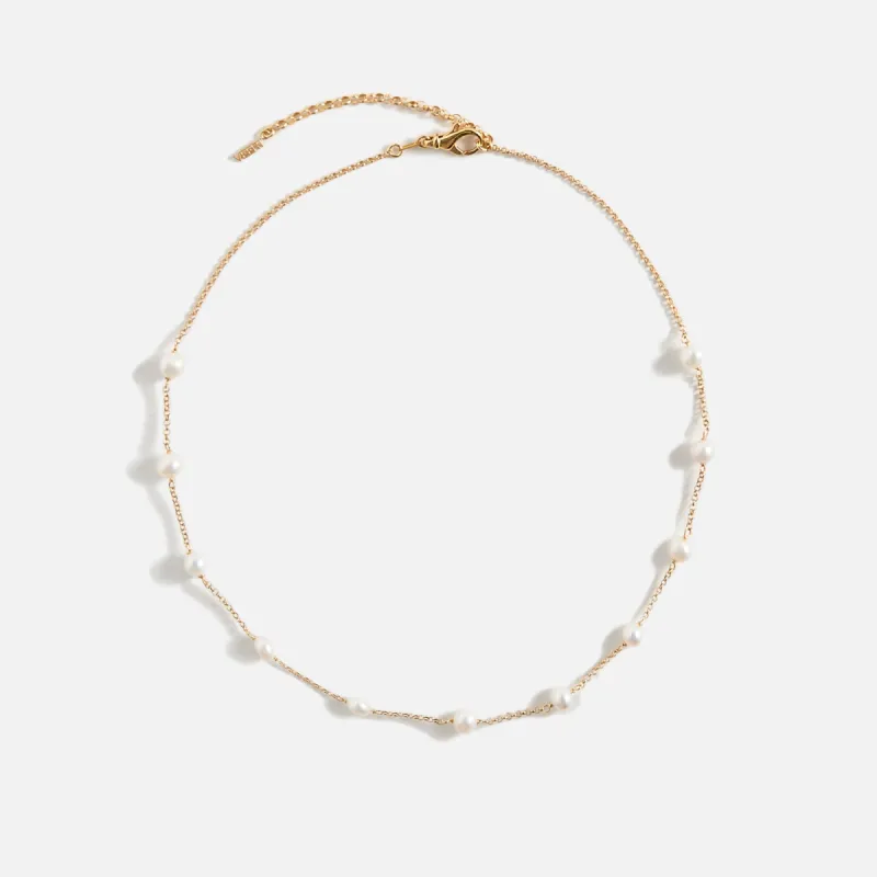 VEERT The Classic Pearl Chain - Yellow Gold sold by Kith