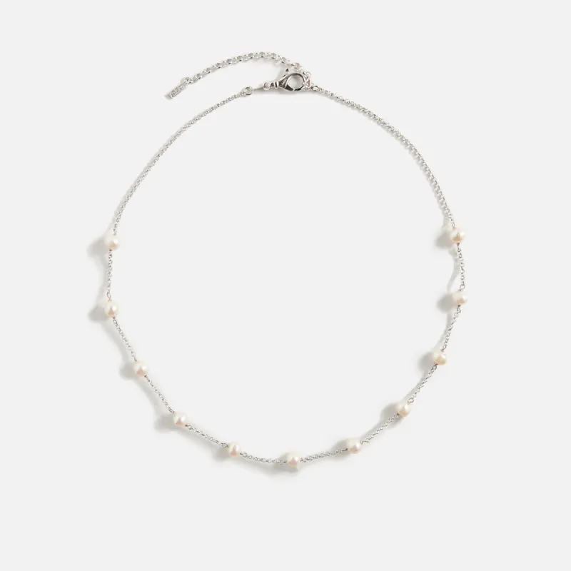 VEERT The Classic Pearl Chain - White Gold sold by Kith