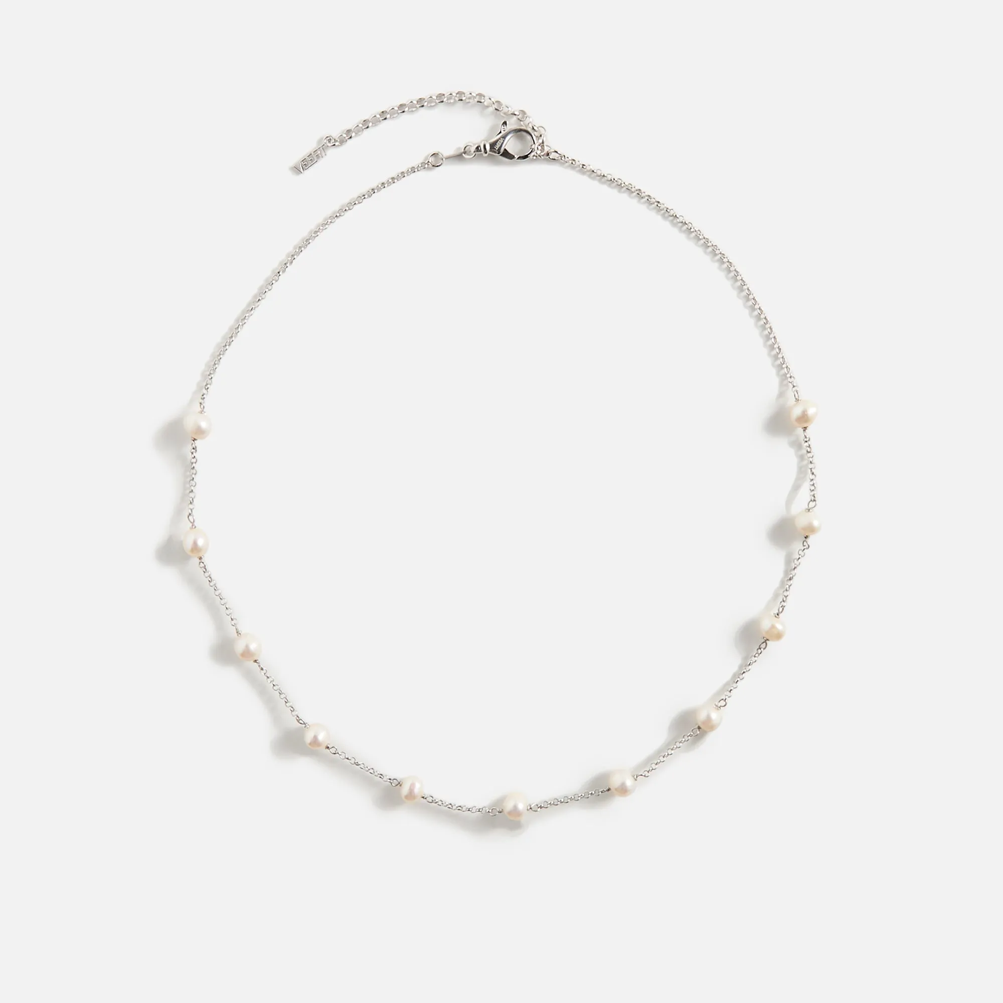 VEERT The Classic Pearl Chain - White Gold sold by Kith