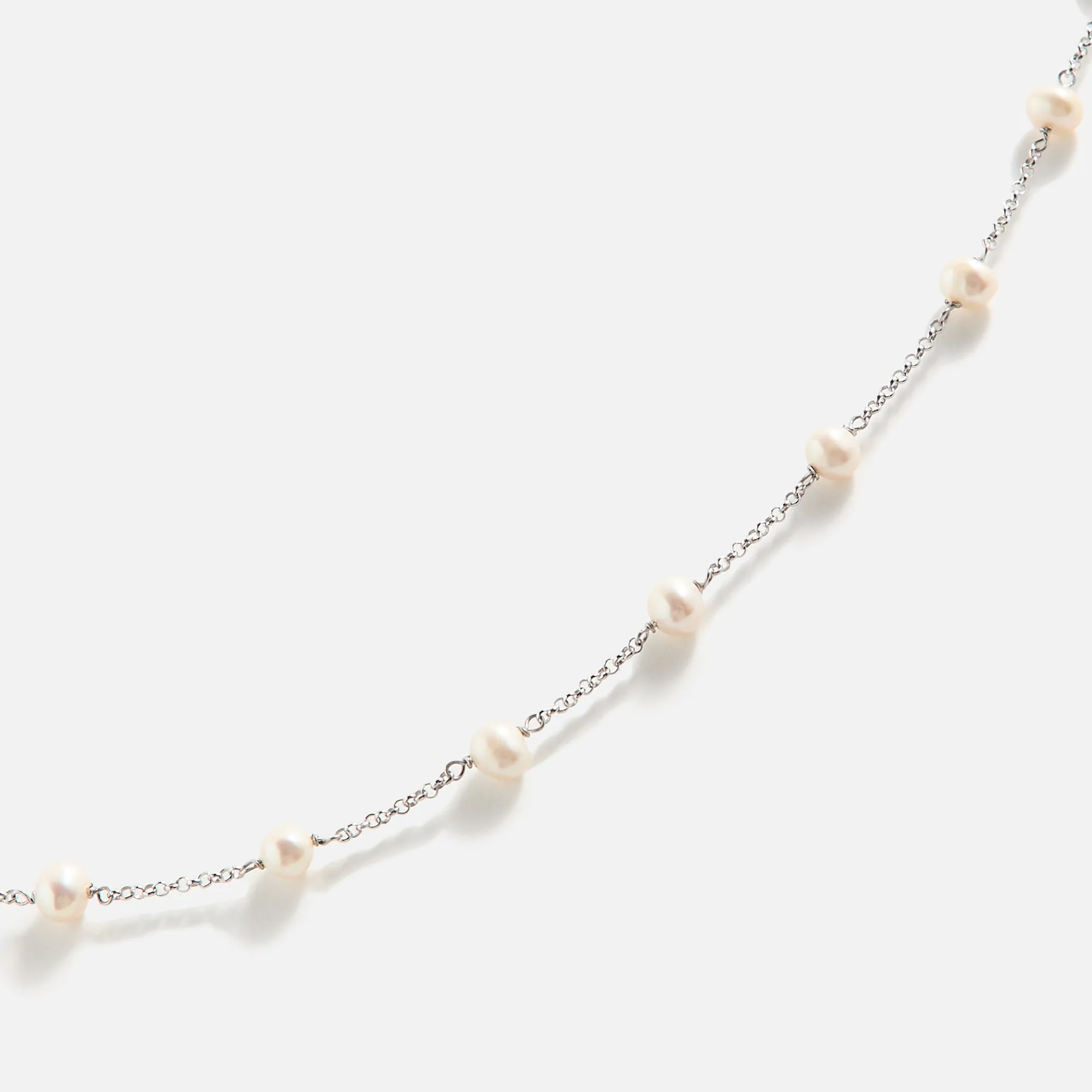 VEERT The Classic Pearl Chain - White Gold sold by Kith product image thumbnail 2