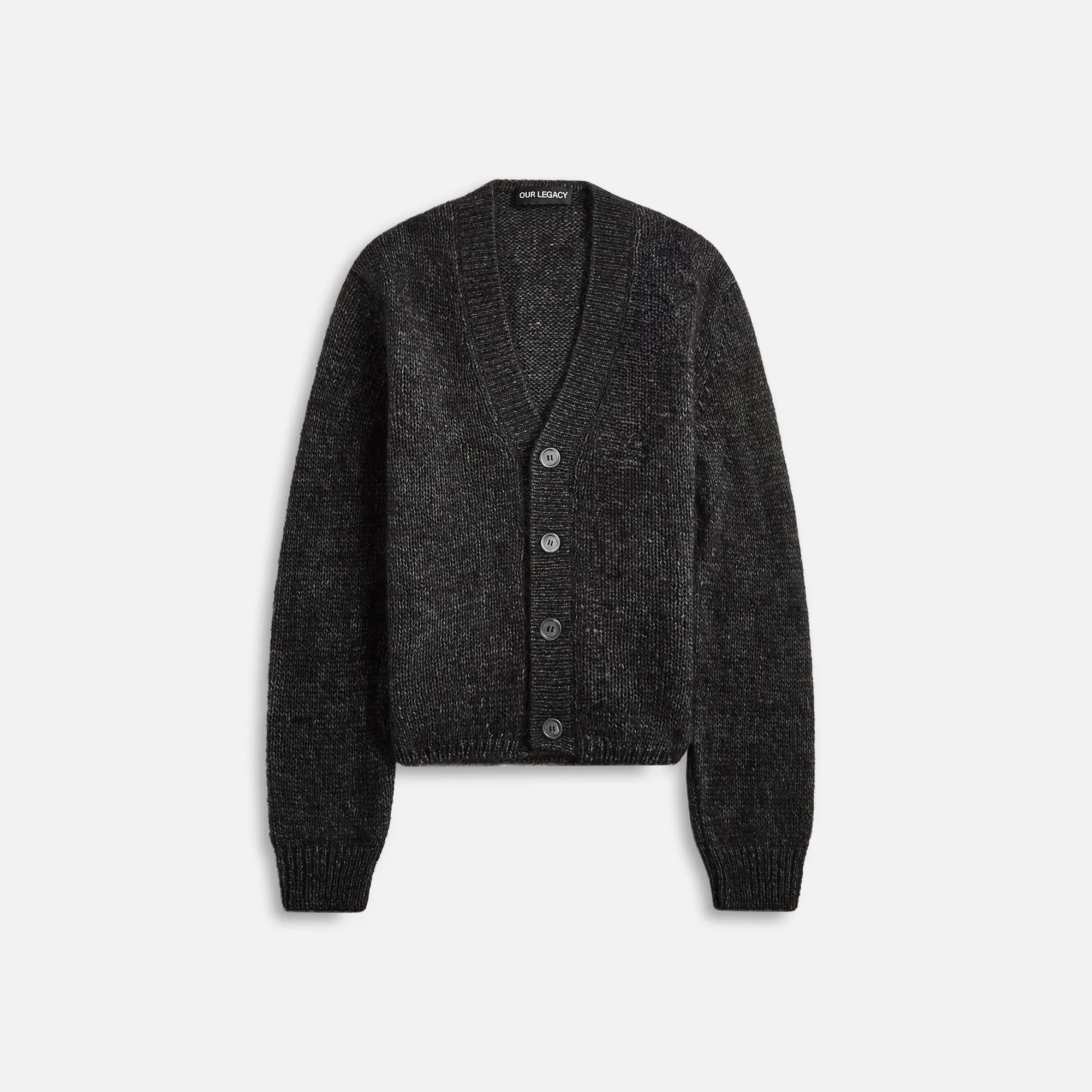 Our Legacy Academy Cardigan Airy Alpaca - Pepe Nero sold by Kith