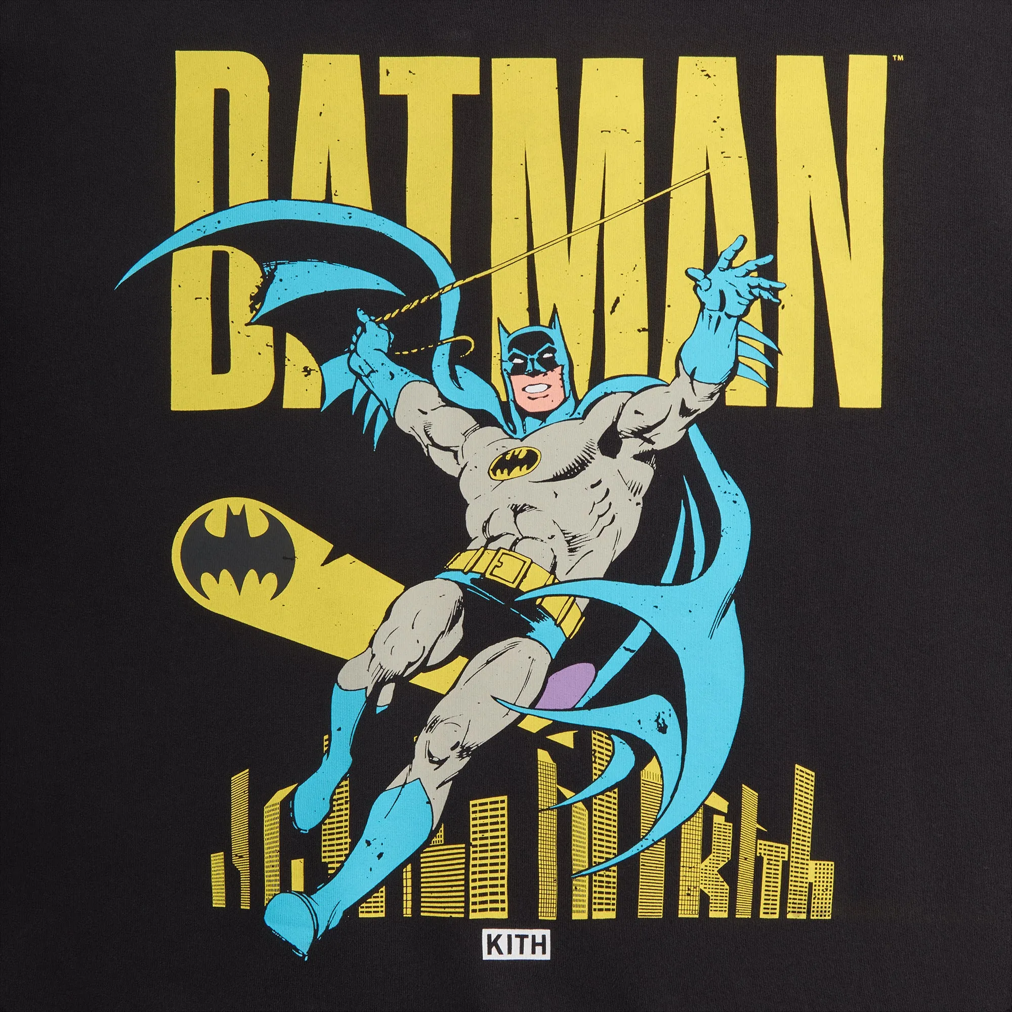 Batman | Kith Classic Vintage Nelson Hoodie - Black sold by Kith product image thumbnail 3