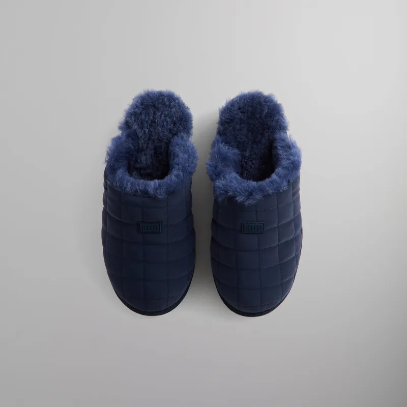 Kith Puffed Logo Slippers - Nocturnal sold by Kith