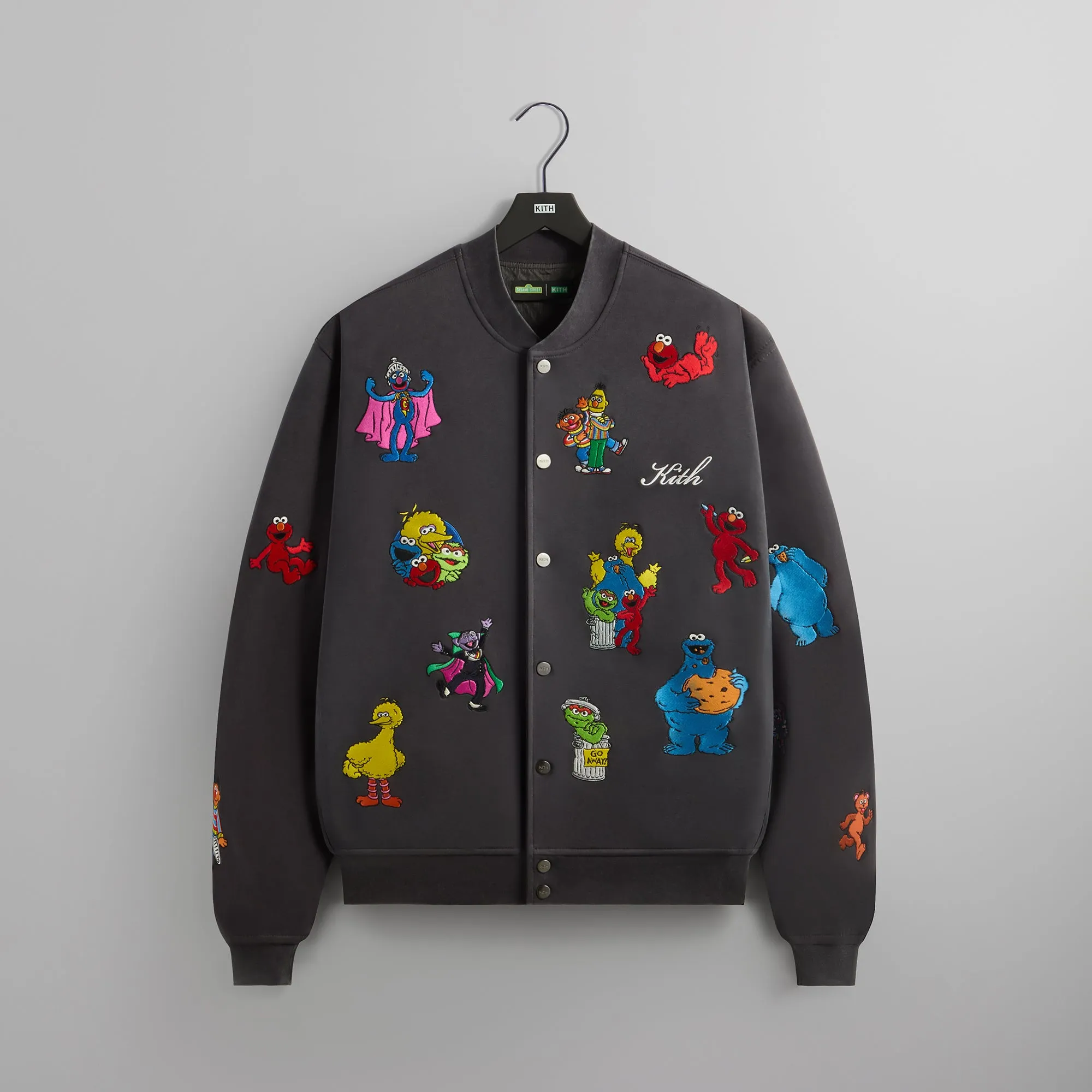 Kith for Sesame Street Marvin Bomber Jacket - Hematite sold by Kith