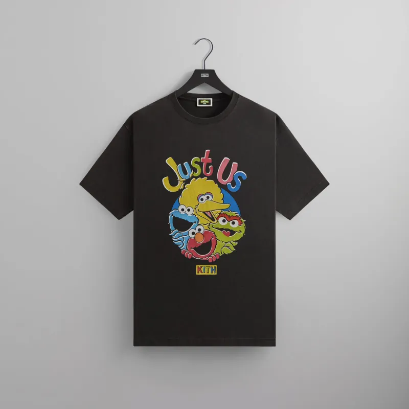 Kith for Sesame Street Just Us Vintage Tee - Black sold by Kith
